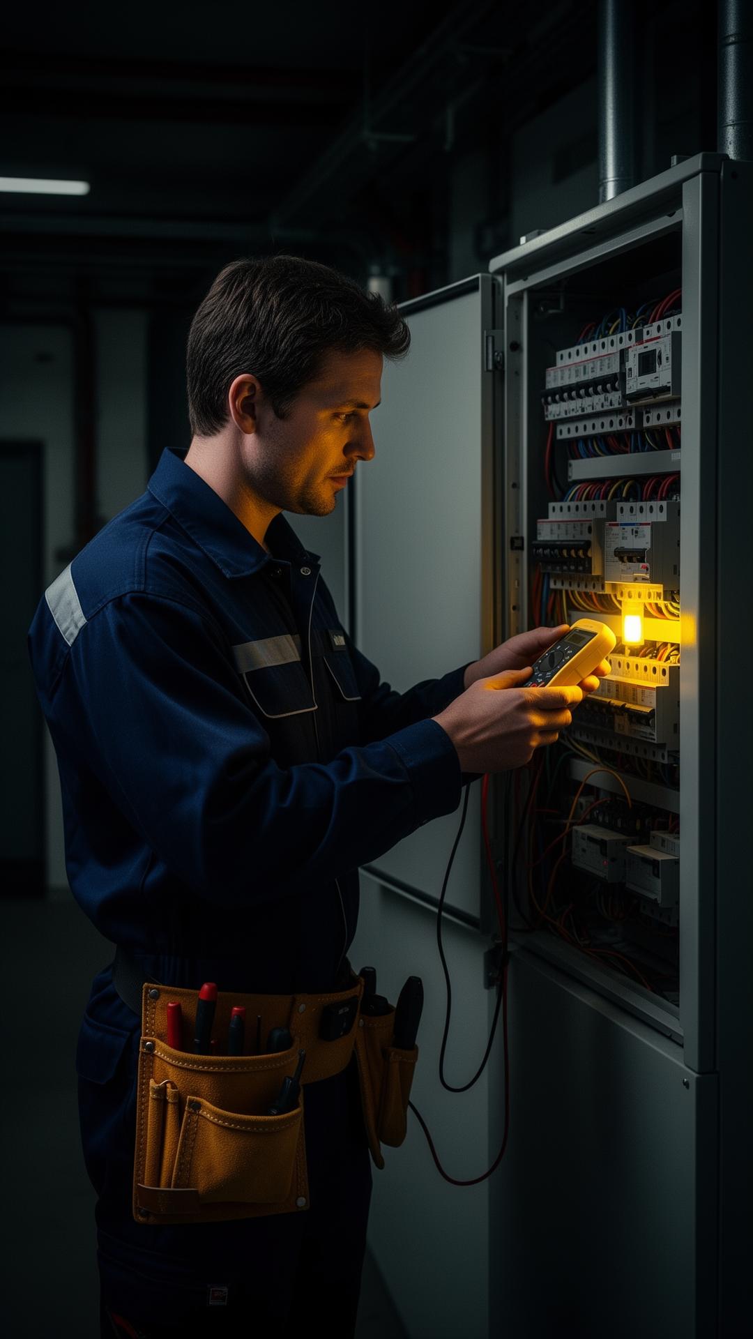 VoltPro elektricien werkt aan een meterkast